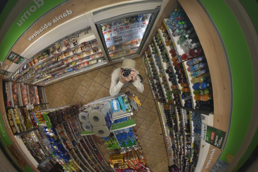 store detective watching customer