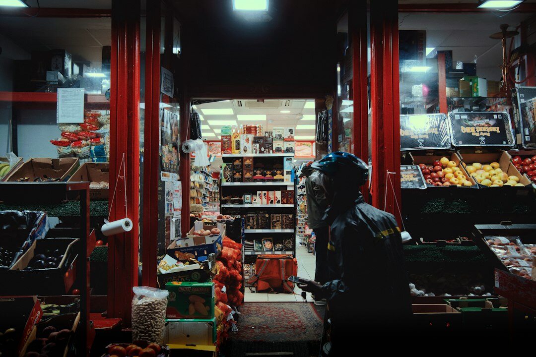police arriving at retail store