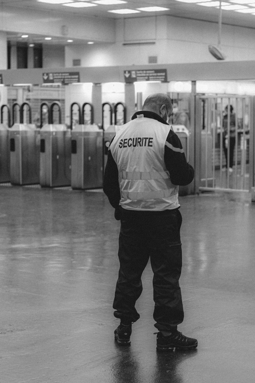 store detective observing customers